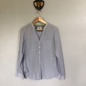 Anthro Holding Horses Striped Button Up